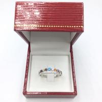 ราคา แหวนนพเก้าแถวคู่(Cz) เงินแท้ 925 ชุบทองคำขาว (6286919421)