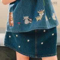 ราคา Chelsee กระโปรงยีนส์สั้น ลายดอกไม้ ผ้ายีนส์เดนิม(นิ่ม) เด็กผู้หญิง อายุ 1.5-10 ปี กระโปรงเด็ก รุ่น 238111 (28584696279)