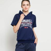 ราคา VM เสื้อยืดแขนสั้นมีฮู้ดสั้นพร้อมหมวก (40176494084)