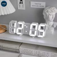 ราคา นาฬิกาดิจิตอล นาฬิกา LED นาฬิกาตั้งโต๊ะ แขวนผนัง LED Digital Wall Clock #B-029 (41663570346)