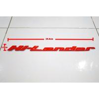 ราคา ป้ายโลโก้ Isuzu Hi-Lander พลาสติกสีแดง ขนาด 25.0X2.0 cm ติดตั้งด้วยเทปกาวสองหน้าด้านหลัง (1878751322)