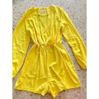 ราคา จั้มสูทขาสั้น สีเหลือง ไซส์S-L งานป้าย (24263231374)