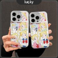 ราคา Lucky Star Sailor Moon เคสโทรศัพท์มือถือTPU คส ไอโฟน 16/15/11 ใหม่ 13 14promax หญิง pro สองชั้น คส ไอโฟน12 เคส (28372330813)