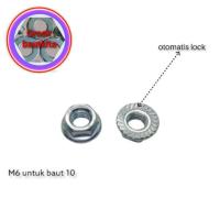 ราคา 1,ชิ้น..BOLT NUT 10.M6 Flange NUT UMBRELLA NUT, CAP NUT, EAR NUT สําหรับ ALL TYPES 10 KEY BOLTS, UNIVERSAL ราคาต่อชิ้น (47402954053)