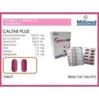 ราคา CALTAB WITH VITAMIN D แคลแทบ+วิตามิน ดี (676601219)