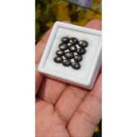 ราคา พลอย แบล็ค สตาร์ แซฟไฟร์ Black Star Sapphire 15.80 กะรัต (Cts.) 12 เม็ด (Pcs.) ดิบ Unheated (20367240919)