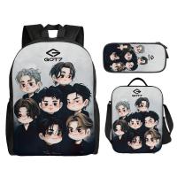 ราคา GOT7 3 ชิ้น/ชุด กระเป๋าเด็กโรงเรียน กระเป๋าสะพายไหล่ กระเป๋าดินสอ กระเป๋าอาหารกลางวัน 3D การ์ตูน กระเป๋านักเรียนประถม น้ำหนักเบาและกันน้ำ (43653087838)