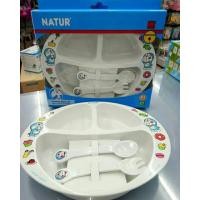ราคา Natur ชุดจานหลุมพร้อมช้อนส้อม ลายโดราเอมอน (6601455603)