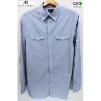 ราคา Banana Republic แท้ เสื้อเชิ๊ตแขนยาวสีฟ้สุดเท่ห์ (388026026)