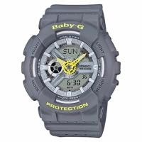 ราคา Casio Baby-G นาฬิกาข้อมือผู้หญิง สายเรซิ่น รุ่น BA-110PP-8A (261371422)