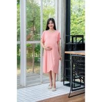 ราคา ชุดเดรสคลุมท้องผ้ายืดเรย่อน นิ่ม ทิ้งตัว BF1007 (2273706060)