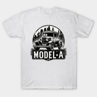 ราคา เสื้อยืด Vintage Ford Model A T-Shirt แท้ Cotton 100% เกาหลี ผ้านุ่ม แขนสั้น oversize เสื้อกีฬา (41915762253)