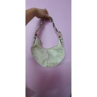 ราคา Coach 10043 Soho Hobo Shoulder Handbag Purse Cream White Leather (9314012903)
