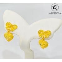 ราคา ต่างหู ต่างหูทองแท้ 96.5% น้ำหนัก 1 สลึง ต่างหูทองลายแฟชั่น ขายได้ จำนำได้ มีใบรับประกัน ต่างหูทอง เลือกสินค้าผ่านแชท (19779378263)