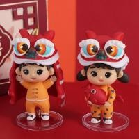ราคา ตุ๊กตาเชิดสิงโตเรเดียนท์เด็กชายและเด็กหญิงรูปปั้นเด็กชายเชิดสิงโตสไตล์จีนของเล่นสีแดงตรุษจีนเครื่องประดับเชิดสิงโตเทศกาลฤดูใ (58004752409)