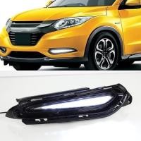 ราคา 1Set Turn Yellow Signal Relay Waterproof ABS Car DRL 12V LED Daytime Running Light For Honda HRV HR (40928289605)