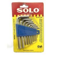 ราคา กุญแจหกเหลี่ยม Solo หัวตัด No.902 10 ตัวชุด (11281879665)