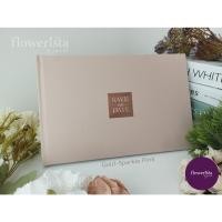 ราคา [40 แผ่น] สมุดอวยพรงานแต่ง สมุดเซ็นต์อวยพร Wedding SAVE THE DATE (40 แผ่น = 80 หน้า) พร้อมส่ง !!! (9226769425)