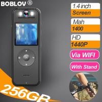 ราคา Boblov A27 กล้องแอคชั่น กล้องติดตัวตำรวจ 4K WiFi Body Police Camera 1.4 นิ้ว แบบพกพา พร้อมกล้องบันทึกวิดีโอ DVR 256GB 1400Mah Motorcycle Dash Cam For Vlogging (24072136754)