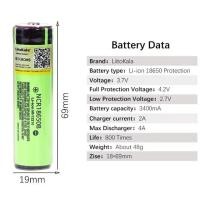 ราคา แบตเตอรี่18650 Liitokala 3,400mA (4630525775)