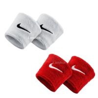 ราคา Nike Collection ผ้ารัดข้อมือ สำหรับวิ่ง Swoosh Wristbands 04101 WH / 04601 R (370) (12806524354)