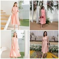 ราคา ชุดคลุมท้อง ชุดให้นม ผ้าพลีทลอนใหญ่ สามารถให้นมได้ ใส่ออกงาน ใส่คลุมท้องสวย (10089272080)