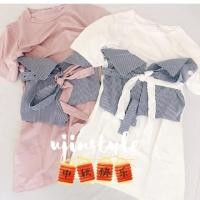 ราคา เดรสสั้น สไตด์เกาหลี สีขาว มีสายผูกเอว Free size น่ารักสุดๆๆ (1521185626)