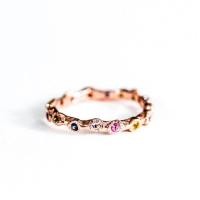ราคา LUCY SUMMER Eternity Ring แหวนพลอยแท้รอบวง ดีไซน์มินิมอล แหวนเสริมดวงประจำวันเกิด (Silver 925) (91400772)