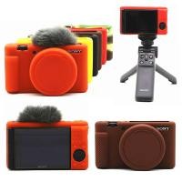 ราคา ZV1 Silicone Soft Armor Skin Body Case Cover Protector Camera Bag For Sony ZV-1 Digital Cameras (28369207111)