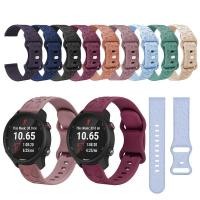 ราคา 18mm20mm22mm แกะสลักสายคล้องคอซิลิโคนสร้อยข้อมือสําหรับ Garmin Forerunner 570 970 645 245 55 158 165 255 265 venu 3 2 Plus Vivoactive 6 5 4 3 (24076630354)