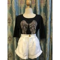ราคา เสื้อดำลายปีกนก แขน3ส่วน (8103451957)