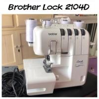 ราคา Brother lock 2104D จักรโพ้ง จักรเย็มผ้า มือสอง (3840838915)