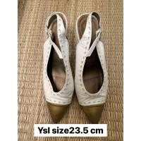 ราคา Recommend YSL shoes size37 /23.5 cm สีขาวสวยแท้ หนังสวยพื้นสวย ใส่สบายมาก ได้ไปคุ้มมาก แนะนำค่ะ. (26611439323)