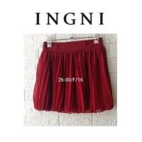 ราคา กระโปรงพลีทสั้น ชีฟอง มือสอง แบรนด์ INGNI ราคา 35 บาท (12246514643)