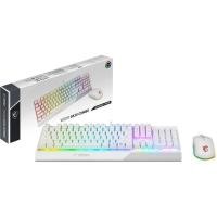 ราคา KEYBOARD & MOUSE (คีย์บอร์ดและเมาส์) White สีขาว MSI VIGOR GK30 AND CLUTCH GM11 GAMING MOUSE COMBO (21704284537)