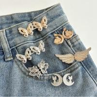 ราคา Angel Wings หัวเข็มขัดเอวปรับได้สําหรับผู้หญิงแฟชั่นเกาหลีเข็มกลัดผีเสื้อ Hairwear (29256177983)