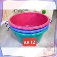 ราคา ส่งจากไทย กะละมัง น.ส. ตรางู เบอร์ 12 ความจุ 82 ลิตร กะละมังตรางู กะละมัง นส12 มีหูหิ้วเหล็ก (43525257641)