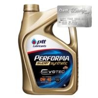ราคา น้ำมันเครื่อง ปตท PTT EVOTEC Super Synthetic 0W-30 , 0W40 , 5W50 และ 0W-20 eco (4L+บัตรปตท) (14324664101)