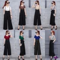 ราคา Set 2 ชิ้น เสื้อยืดคอตตอลนิ่มๆ มาพร้อมเอี๊ยม กางเกงขายาว (1173188330)
