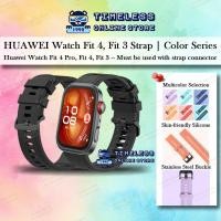 ราคา Huawei Watch Fit 3, Fit 4 Pro, Color Series (20mm) Band, Metal Black Buckle, 10 Color, Hua Wei Fit4 Smartwatch (55455785750)