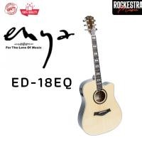 ราคา Enya ED-18 EQ กีตาร์โปร่งไฟฟ้า แถมฟรีกระเป๋า ประกันศูนย์ 1 ปี (27541586150)