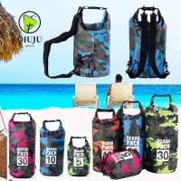 ราคา Qiju กระเป๋ากันน้ํา PVC แบบพกพา Camo River Ocean กระเป๋าเป้สะพายหลัง (27614972956)