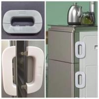 ราคา ล็อคตู้เย็น แก้ยางเสื่อม ปิดไม่สนิท ล็อคประตู ล็อคตู้ กันเด็กเปิด ไม่ต้องเจาะ เทปกาว 3M ในตัว รุ่นอัพเกรดปลดล็อคง่าย (26282258815)