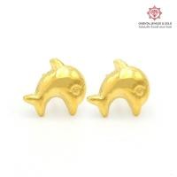 ราคา OJ GOLD ต่างหูทองแท้ นน. 0.6 กรัม 96.5% โลมา ขายได้ จำนำได้ มีใบรับประกัน ต่างหูทอง ต่างหูทองคำแท้ (2126145926)