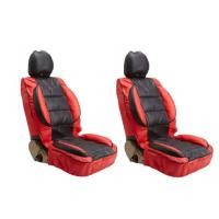 ราคา ชุดหุ้มเบาะรถยนต์แบบสวมทับ ขนาดFree Size ชุดคู่หน้า (สีดำ-แดง) (13113055476)