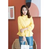 ราคา เสื้อคอจีนแขนยาวกระดุมหน้า แต่งลูกไม้ (5716864999)