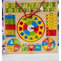 ราคา นาฬิกาของเล่นไม้ เสริมพัฒนาการเด็ก (22063724632)
