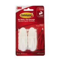 ราคา 3M Command ตะขอแขวน รุ่น 17081ES (2 ชิ้น/แพ็ค) ขนาดกลาง รับน้ำหนักได้สูงสุด 1.3 กิโลกรัม คอมมานด์ (28638843886)