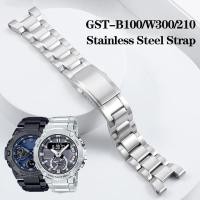 ราคา สําหรับ Casio G-Shock สแตนเลสสตีล GST-210 GST-W300 GST-400G GST-B100 S100D/S110D/W110 สร้อยข้อมือโลหะสายนาฬิกา (53056041316)