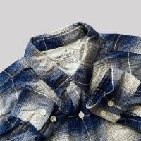 ราคา KEMEJA Veterano Muji Blue Flannel Shirt - M (12) (42862178859)